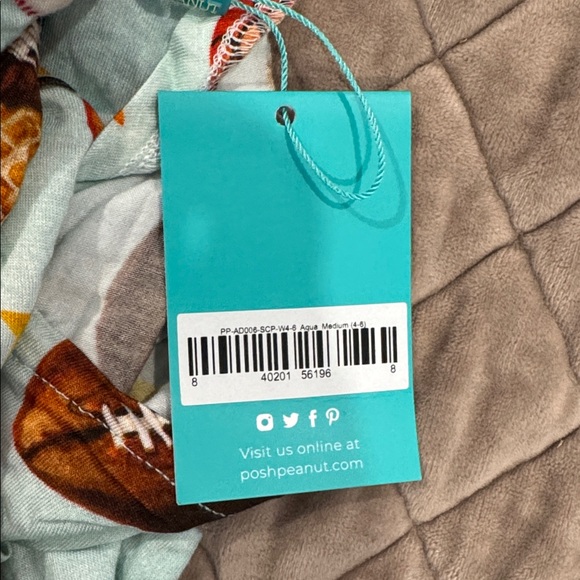 Women’s Posh Peanut Sports Print Pajamas - Picture 2 of 2